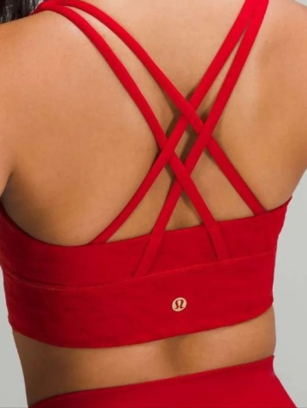 Lululemon Lunar New Year Energy Longline Bra Dark Red Sz4